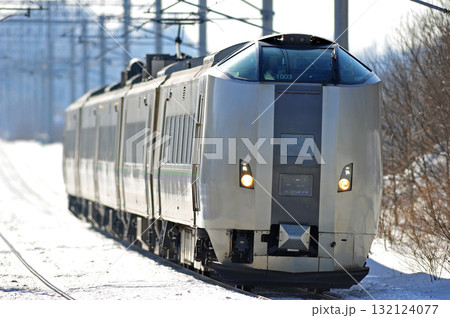 千歳線　島松ー北広島　JR北海道　789系1000番台　HL-1003編成（札幌）　すずらん 132124077