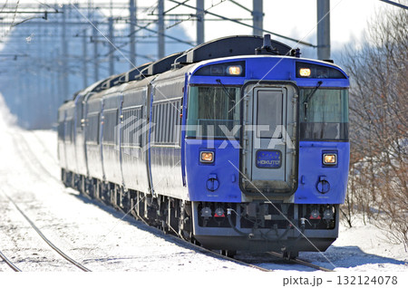 千歳線　島松ー北広島　JR北海道　キハ183系　北斗 132124078