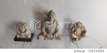 Buddha sculpture unearthed in Taxila excavation Gandhara art Buddha sculpture unearthed in Taxila excavation Gandhara art 132124165