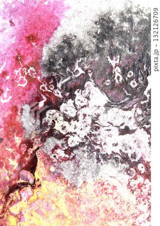 Explosion of Watercolour Vibrant Paint With Swirls and Splashes Abstract Background 132126709