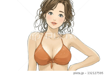 美優シリーズ:プールでくつろぐ大学生美優 美優シリーズ:プールでくつろぐ大学生美優 132127595