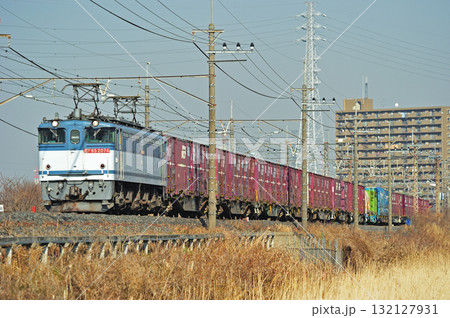 武蔵野線　東川口－東浦和　JR貨物　EF65-2074（新鶴見） 132127931