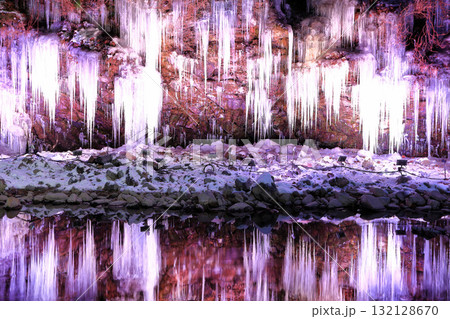 【埼玉県】三十槌氷柱のイルミネーション 132128670