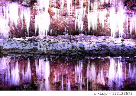【埼玉県】三十槌氷柱のイルミネーション 132128672