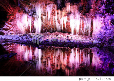 【埼玉県】三十槌氷柱のイルミネーション 【埼玉県】三十槌氷柱のイルミネーション 132128680