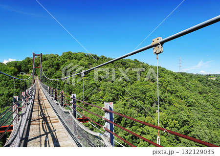 吊り橋(星のブランコ)の風景 吊り橋(星のブランコ)の風景 132129035