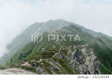 中央アルプスの風景 中央アルプスの風景 132129194