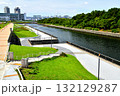 有明北橋／東雲運河より有明親水海浜公園、富士見橋方面を望む(東京都江東区)【2025.9】 132129287