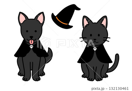 犬と猫のハロウィンコスチューム 犬と猫のハロウィンコスチューム 132130461