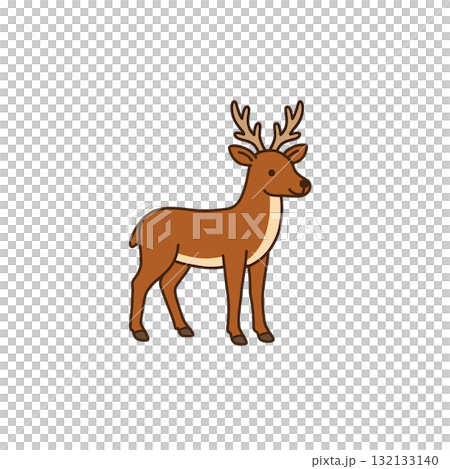 鹿色圖標，材料，無背景，文件創建，動物 132133140