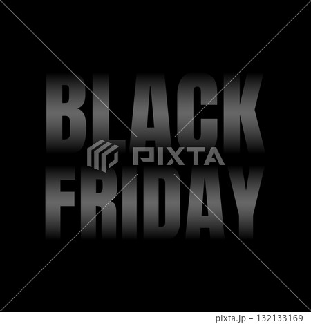 Black Friday sale banner template design. Vector illustration. 132133169