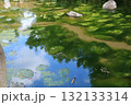 藻が生える京都・円山公園の川 藻が生える京都・円山公園の川 132133314