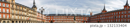 Panoramic view of Plaza Mayor in central Madrid City Panoramic view of Plaza Mayor in central Madrid City 132133404
