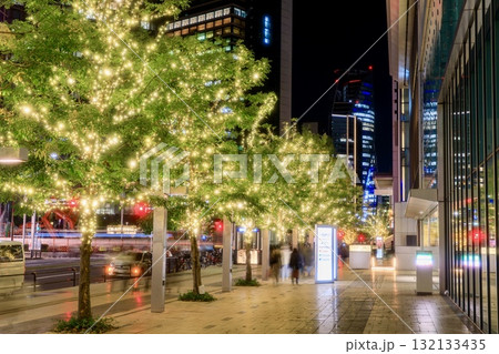 名古屋市、KITTE名古屋前の冬季イルミネーション 132133435