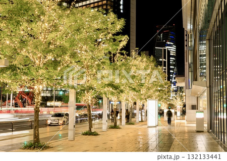 名古屋市、KITTE名古屋前の冬季イルミネーション 名古屋市、KITTE名古屋前の冬季イルミネーション 132133441