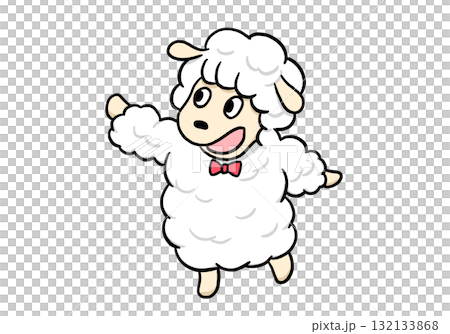 可愛いひつじさんのイラスト 可愛いひつじさんのイラスト 132133868