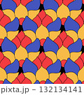 Vector seamless pattern of abstract simple natural shapes 132134141