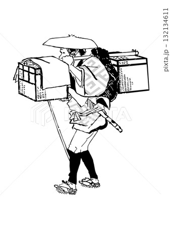 浮世絵　町人　その244 132134611