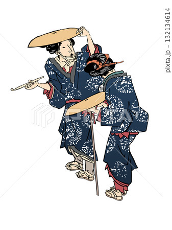 浮世絵　女性　その107 132134614