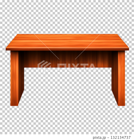 Classic wooden table with a smooth surface ideal for home or office use and decor Classic wooden table with a smooth surface ideal for home or office use and decor 132134737