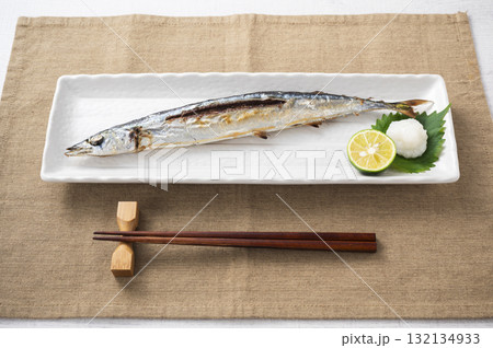 サンマの塩焼き サンマの塩焼き 132134933