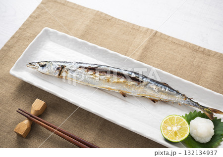 サンマの塩焼き 132134937