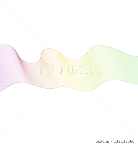 Striped Abstract Color Gradient Wave Symbolizing a Harmonious Sound Spectrum. Eps 10 Striped Abstract Color Gradient Wave Symbolizing a Harmonious Sound Spectrum. Eps 10 132135366