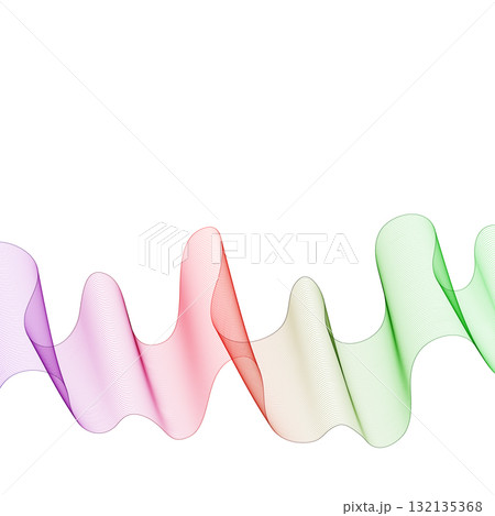 Abstract colorful wave with smooth lines. Eps 10 132135368