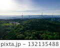 青山高原の風車（ドローンによる空撮） 132135488