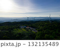 青山高原の風車（ドローンによる空撮） 132135489