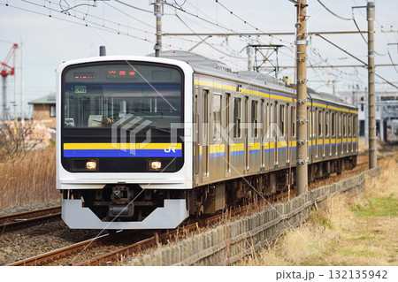 内房線　袖ケ浦－巌根　JR東日本　209系　C402編成（幕張） 132135942
