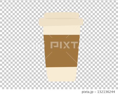 Simple takeaway coffee illustration Simple takeaway coffee illustration 132136244