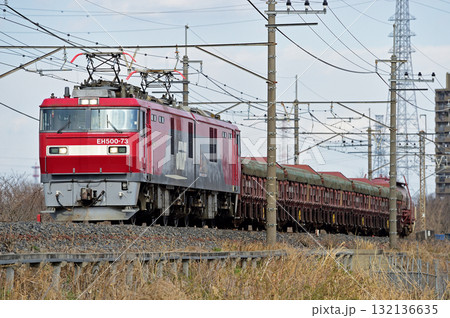武蔵野線　東川口－東浦和　JR貨物　EH500-73（仙台） 132136635