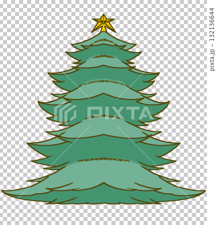 A simple Christmas tree seen from below A simple Christmas tree seen from below 132136644