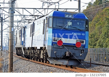 高崎線　本庄－岡部　JR貨物　EH200-10（高崎） 132137005