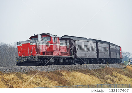 八高線　丹荘－群馬藤岡　JR東日本　DD51-895+旧客＋DD51-888（高崎）　八高訓練 132137407