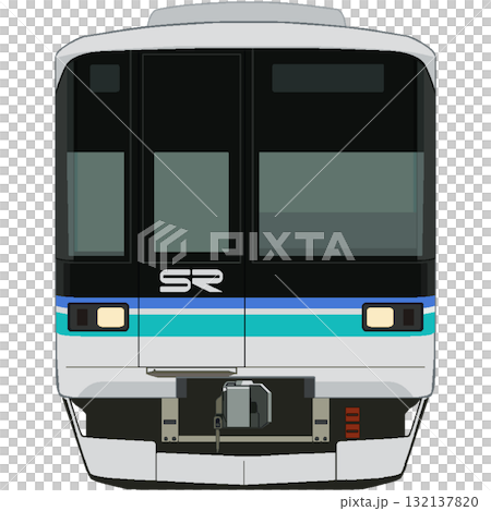 像素藝術風格的埼玉快速鐵路2000系列列車(直達東京地鐵南北線和東急目黑線) 像素藝術風格的埼玉快速鐵路2000系列列車(直達東京地鐵南北線和東急目黑線) 132137820