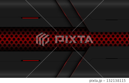 Abstract metallic red circle mesh black shadow geometirc design modern futuristic technology background vector Abstract metallic red circle mesh black shadow geometirc design modern futuristic technology background vector 132138115