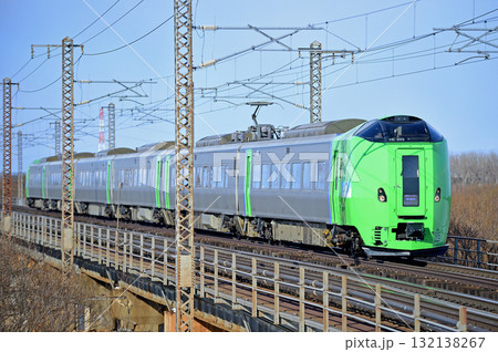 函館本線 豊幌ー江別 JR北海道 789系0番台 HE-203編成(札幌) ライラック 函館本線 豊幌ー江別 JR北海道 789系0番台 HE-203編成(札幌) ライラック 132138267