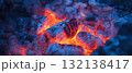 Intense red and orange flames dance against a dark backdrop, showcasing their power and beauty. 132138417
