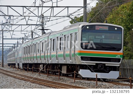 高崎線　岡部－本庄　JR東日本　E231系1000番台　K-20編成（国府津） 132138795
