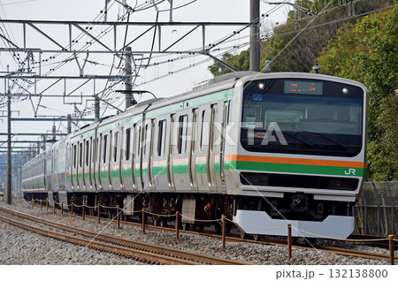 高崎線 岡部-本庄 JR東日本 E231系1000番台 U520編成(小山) 高崎線 岡部-本庄 JR東日本 E231系1000番台 U520編成(小山) 132138800