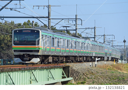 高崎線　岡部－本庄　JR東日本　E231系1000番台　K-29編成（国府津） 132138821