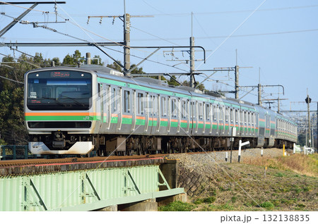 高崎線　岡部－本庄　JR東日本　E231系1000番台　U520編成（小山） 132138835