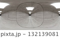 Minimalist concrete tunnel with bright lights 360 vr panorama 132139081