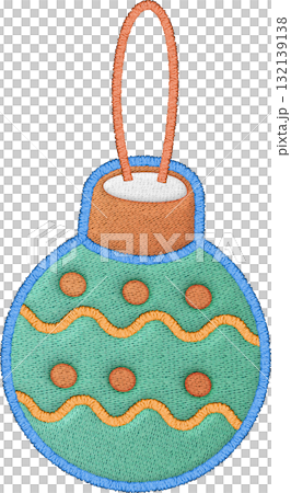 Joyful christmas ornament embroidery patch with festive stitch design holiday decoration for season Joyful christmas ornament embroidery patch with festive stitch design holiday decoration for season 132139138