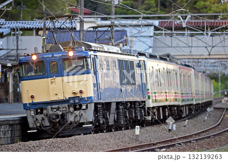 中央本線　上野原　JR東日本　EF64-1032＋107系　R3+R4+R5+R9編成（高崎） 132139263
