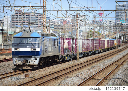 東海道本線 相模貨物 JR貨物 EF210-160(吹田) 東海道本線 相模貨物 JR貨物 EF210-160(吹田) 132139347