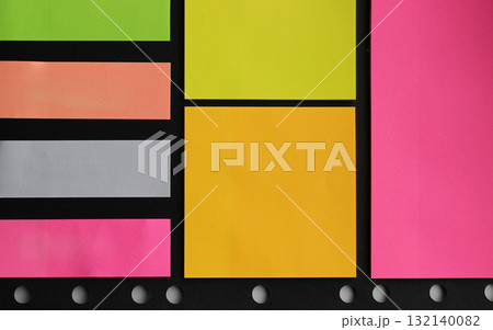 Divider Self Stick Notes Tab with Multi Colored Paper Sticks Stock Photo for Office Backgrounds 132140082