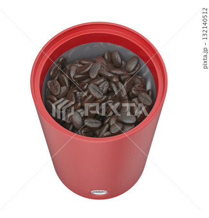 Red electric coffee grinder 132140512